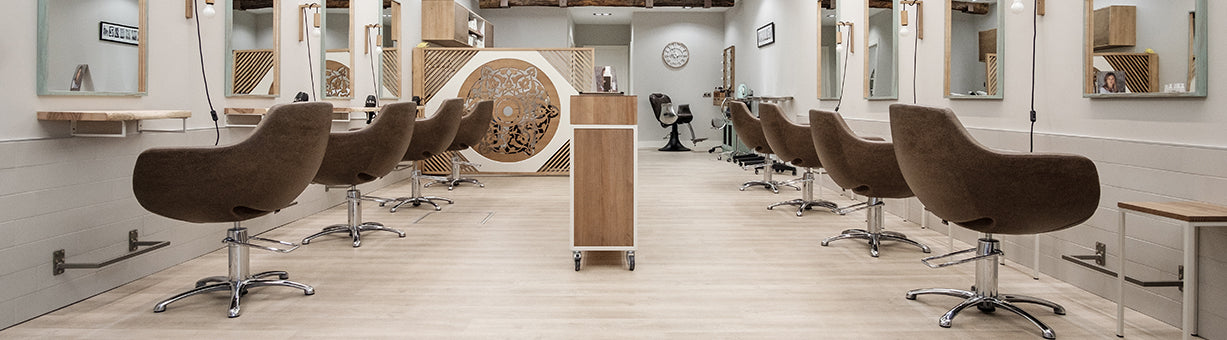 We create salons worldwide to suit the needs of the hairstylists who work there every day by building efficient, stimulating work areas developed according to unique, customized projects.
KARISMA salons conform to the highest requirements in terms of functionality, comfort, design and quality.
Let yourself be inspired by KARISMA design and we will create your dream salon together.