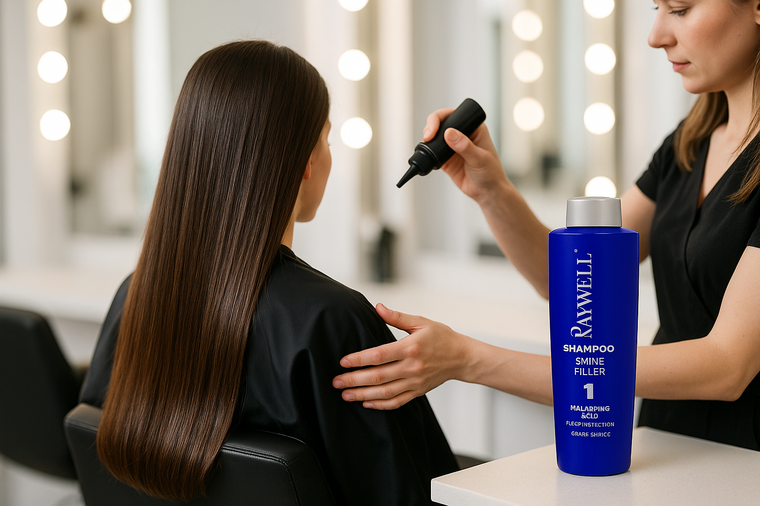 Raywell Shine Filler Shampoo 1000ml - Professional Salon Size with Hyaluronic Acid - Tulipa Hair & Beauty