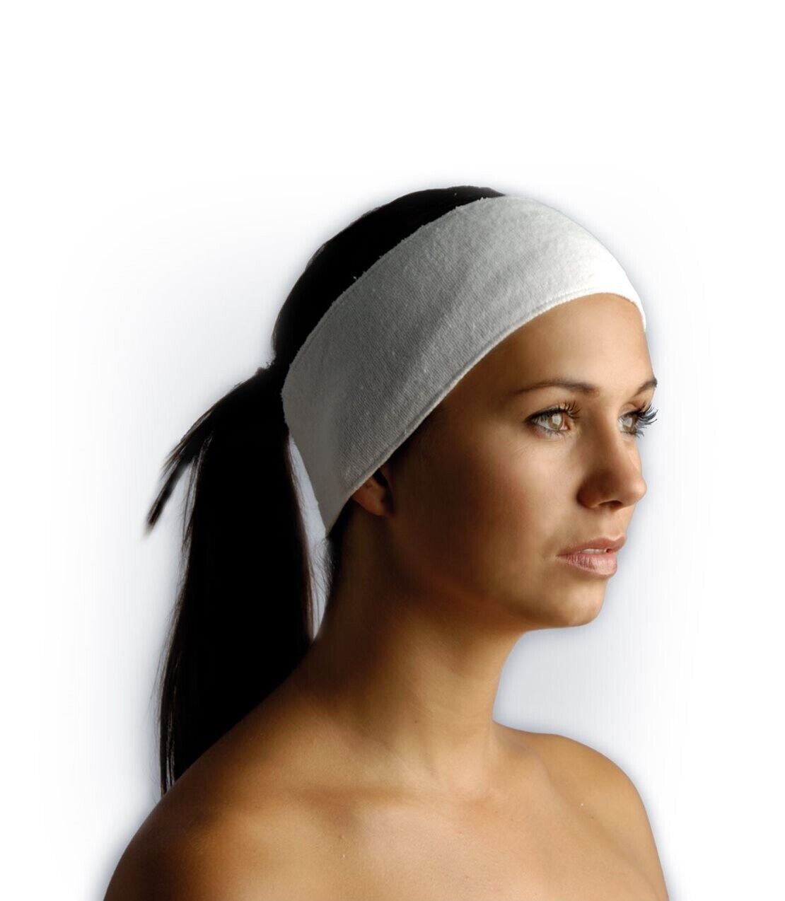 Strictly Professional Headband with velcro - White/Black - Tulipa Hair & Beauty