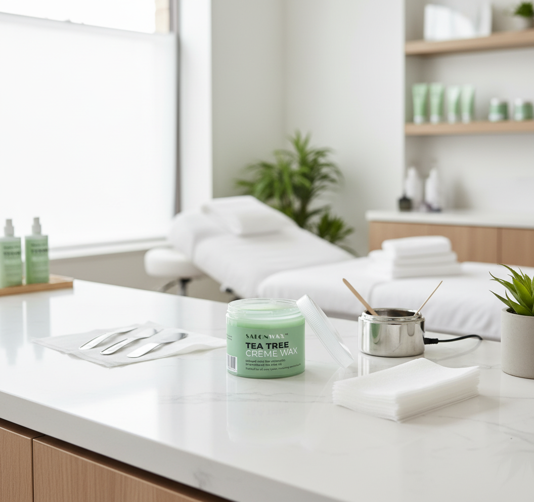 Tea Tree Crème Wax in Beauty Salon