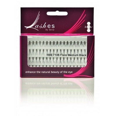 Hive Small Black Flare Eye Lashes (Clearance) - Tulipa Hair & Beauty