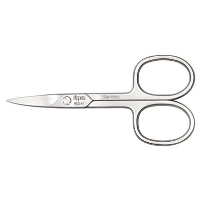 These nail scissors made of hardened stainless steel with a locking straw and curved tip are the essential tool for the perfect manicure. Length: 90 mm. Made of rust-proof stainless steel, therefore anti-allergenic and sterilizable. Of course in the usual Nippes premium quality.
