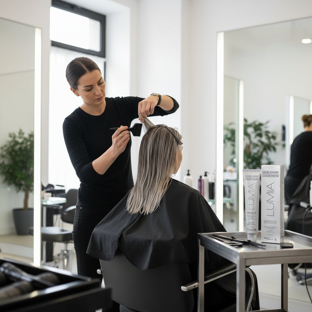Lumia 8.10 light ash silver blonde buy from Salonservdirect Leicester LE5 5LD