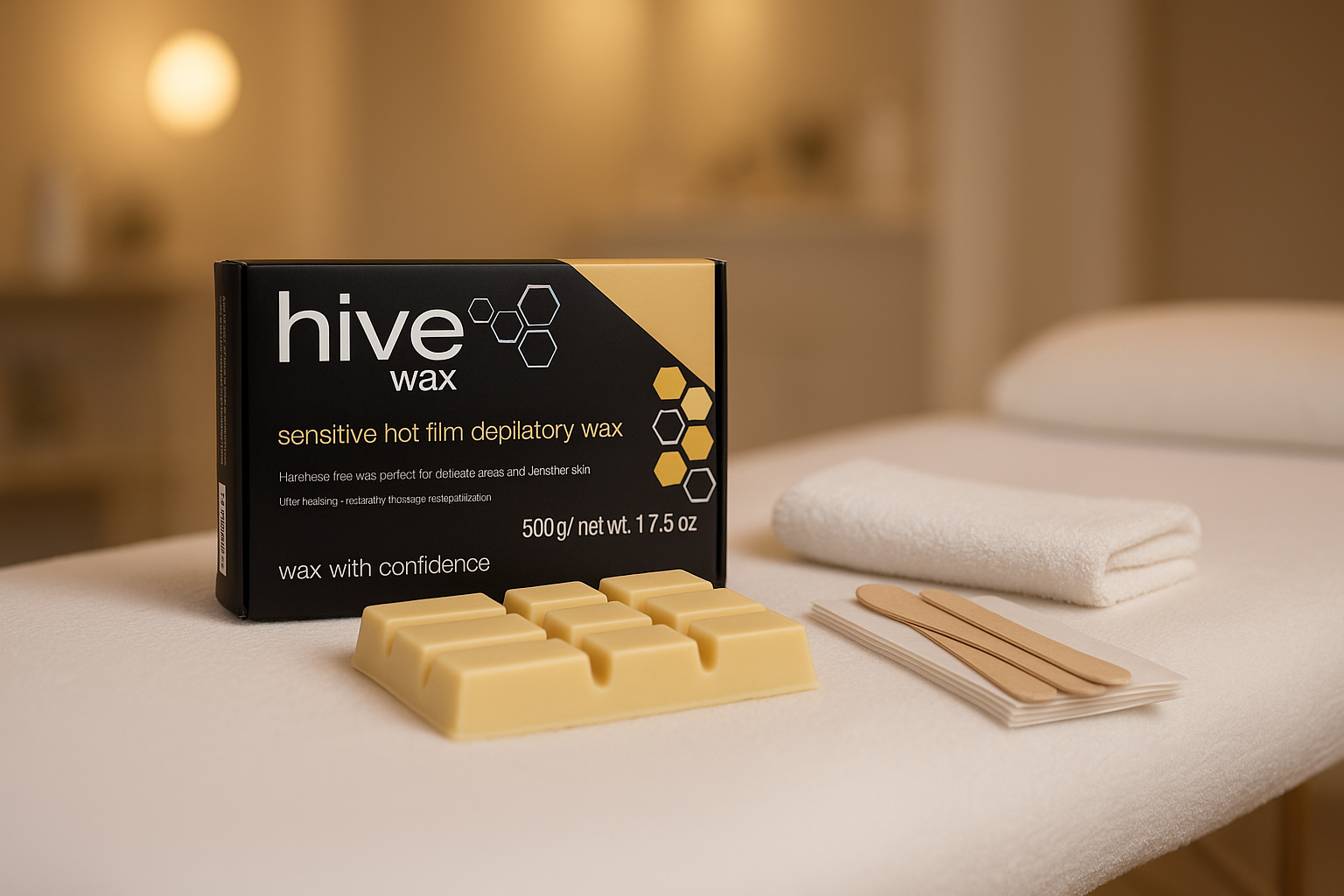 Hive wax packaging for sensitive skin